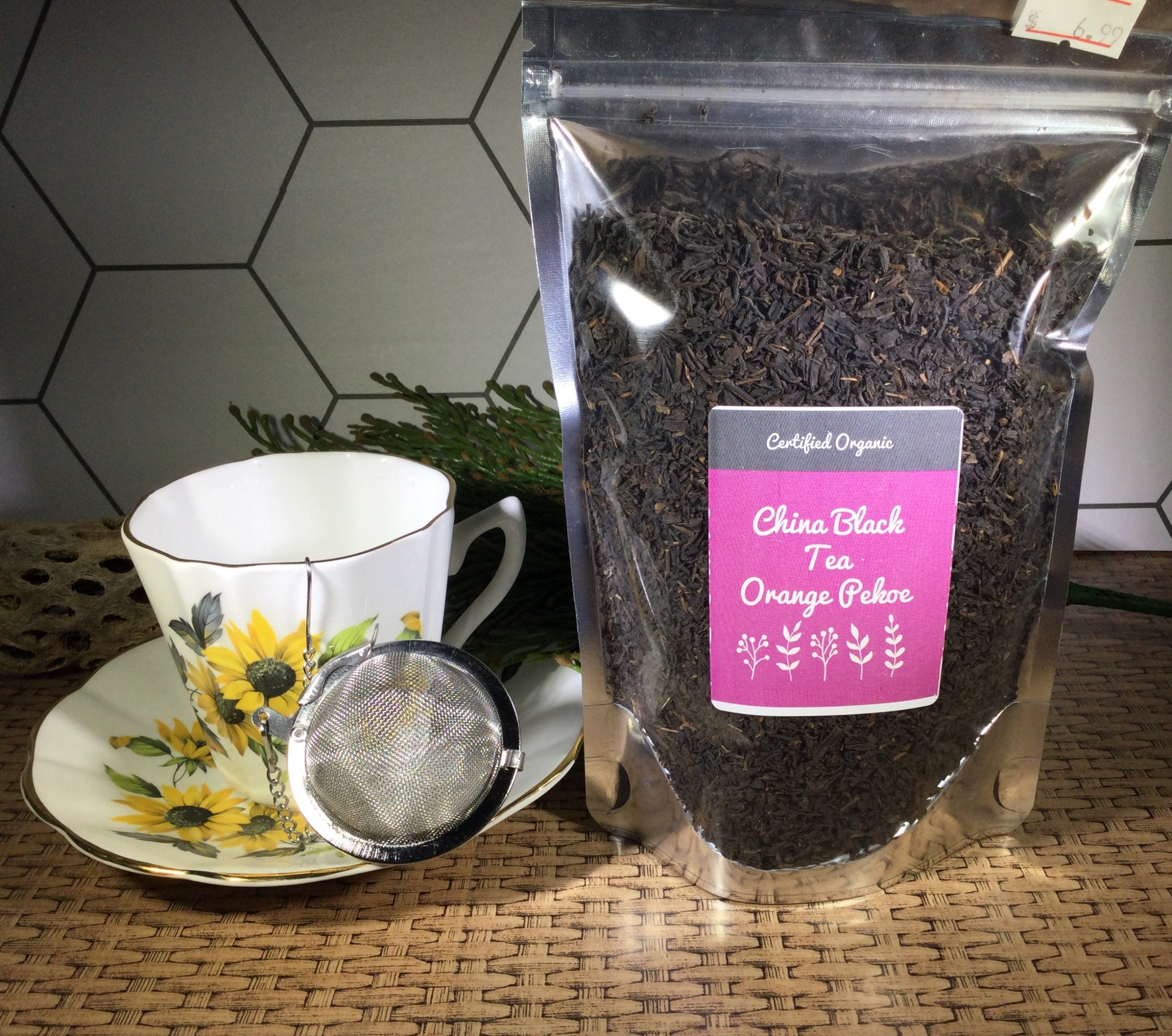 Tea - China Black (Orange Pekoe), Organic, 4 oz. - Poppy's Wildcraft, LLC