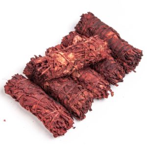 White Sage with Dragon's Blood Smudge Stick - 4 inch