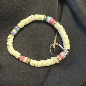 Bracelet - Beaded Heishi cream