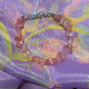 Bracelet - Gemstone Chip - Pink Quartz