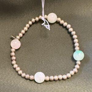 Bracelet -  Aventurine and Silver Bead