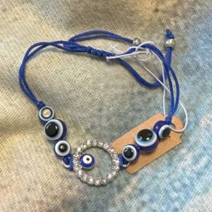 LB - Evil Eye Bracelet - rhinestone charm