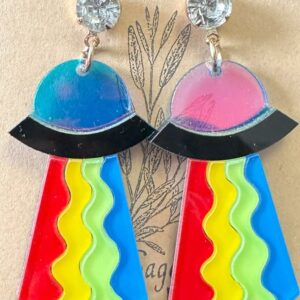 Sage & Hobbs Multicolored UFO Earrings