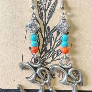 Sage & Hobbs -  Om Symbol Beaded Earrings